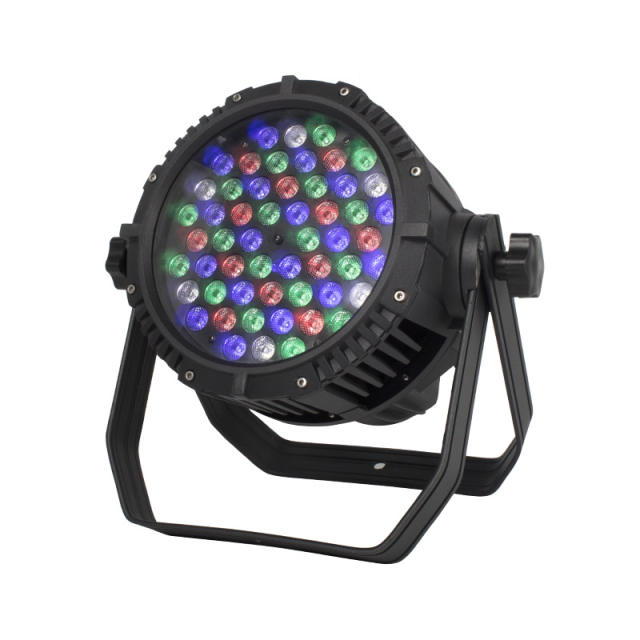 Cast aluminum LED Par Can 54x3W Waterproof Light for Wedding/Outdoor/Party DMX512 Stage Lighting