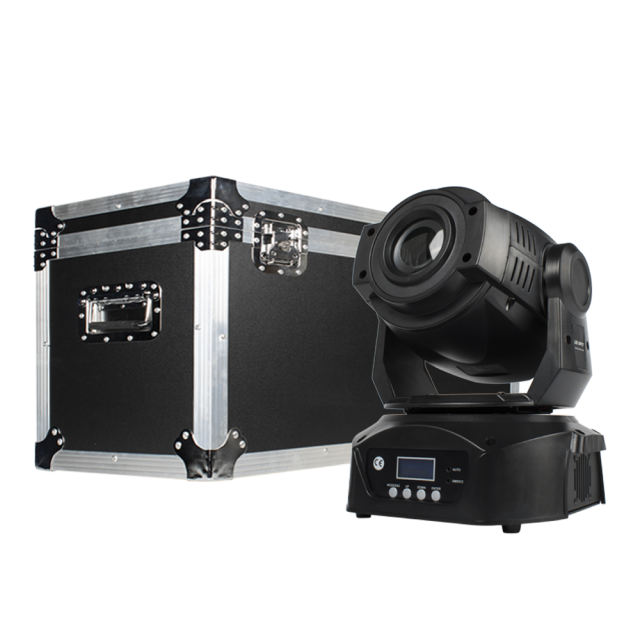 Flight Case With 2pcs 90W Spot Lighting DJ Disco Stage Moving Head Lights