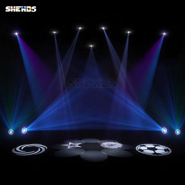 NEW 8 Prism LED Spotlight 160W  Gobo Light  With LCD Display Stage Effect Lighting DJ Disco Stage Moving Head Lights Stage Lighting