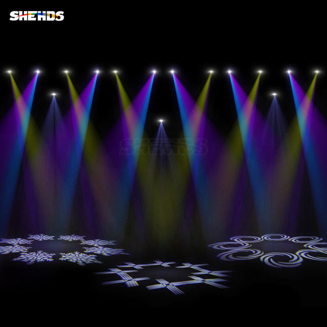NEW 8 Prism LED Spotlight 160W  Gobo Light  With LCD Display Stage Effect Lighting DJ Disco Stage Moving Head Lights Stage Lighting
