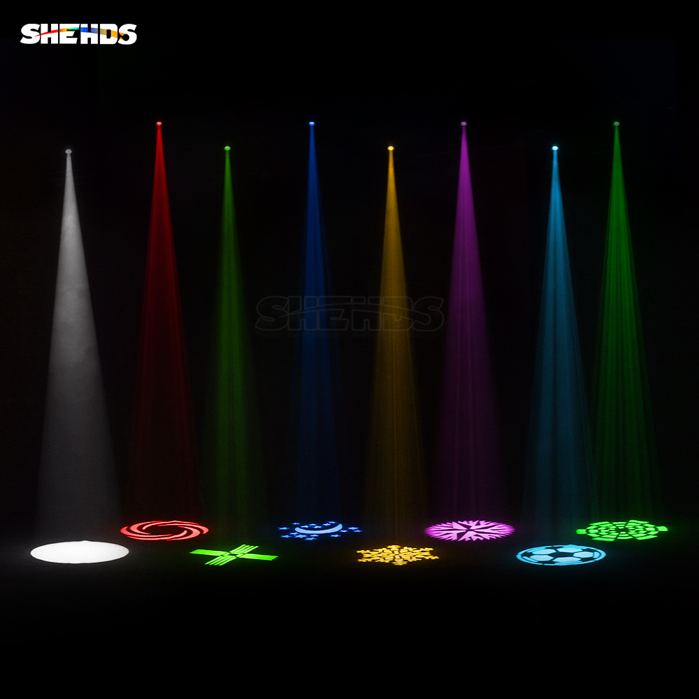 8 Prisms LED 160W Gobo Light With LCD Moving Head Lights Display