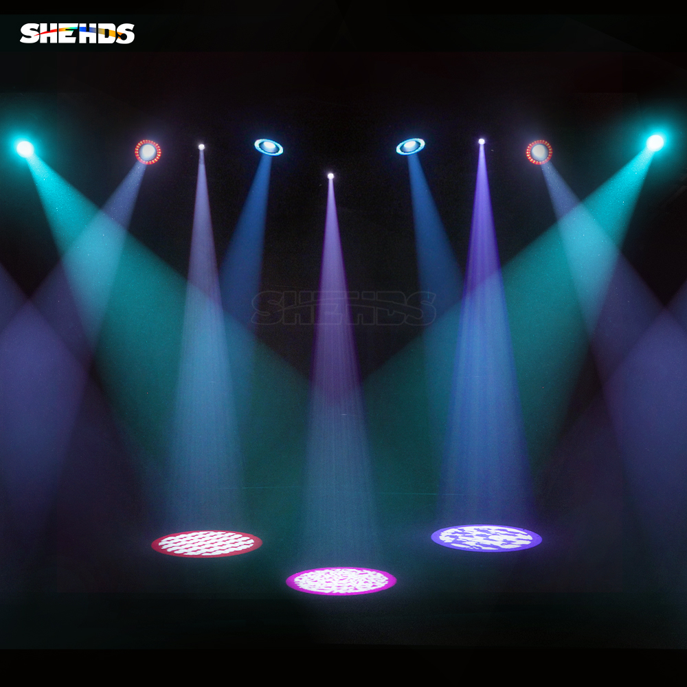 SHEHDS 8-Prism LED Spot 160W Gobo Lights With LED Ring and LCD Display  Moving Head Lights Stage Effect Lighting For DJ Disco Stage Wedding Night  Club