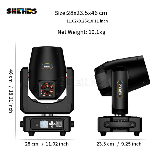 (Upgrade from Beam 230W 7R) SHEHDS New Arrival Super Beam 230W 7R Brighter Beam & Stronger Penetrability For DJ Performance Stage Wedding Nightclub Co