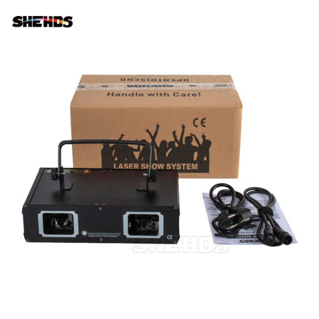 SHEHDS New Arrival 2W RGB Scan Laser  For Performance Stage DJ Nightclub Wedding