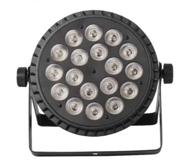 Aluminum Alloy LED Flat Par 18x12W RGBW 4in1 DMX512 for Discos Party Stage Wedding Concert Theater Effect Lighting