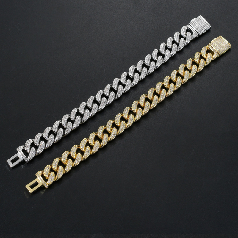 15MM AMO ICE HIP HOP CUBA BRACELET