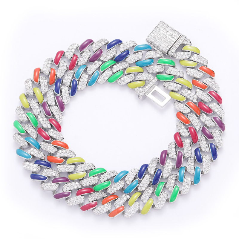 12MM AMO COLORFUL CUBA CHAINS