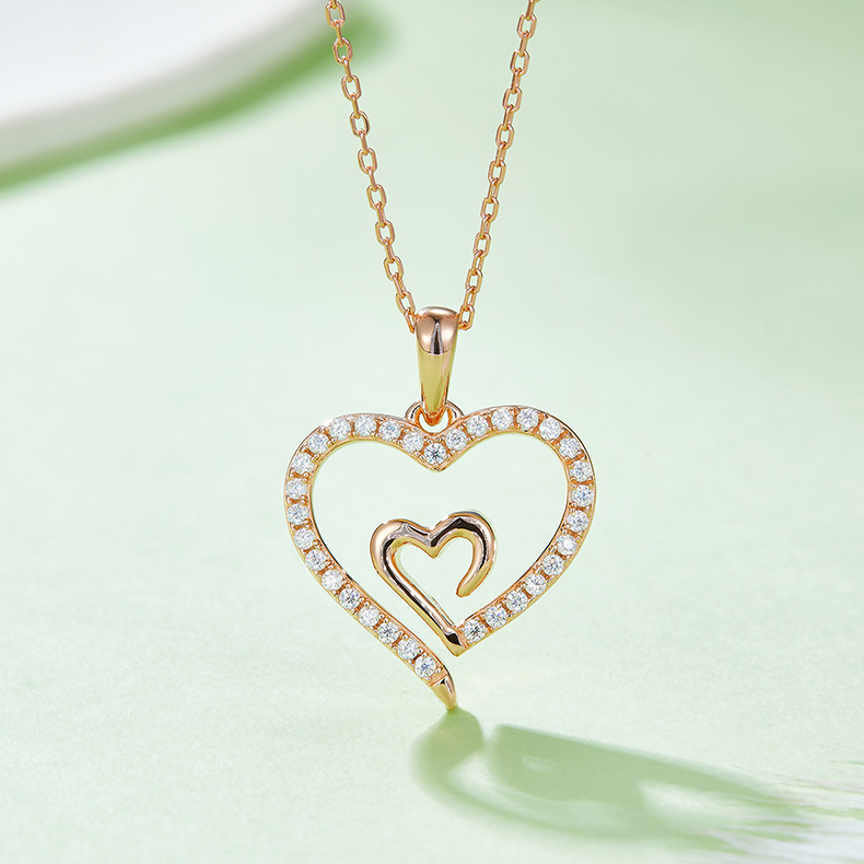 AMO 0.32CT VVS MOISSANITE S925 NECKLACE-love snake