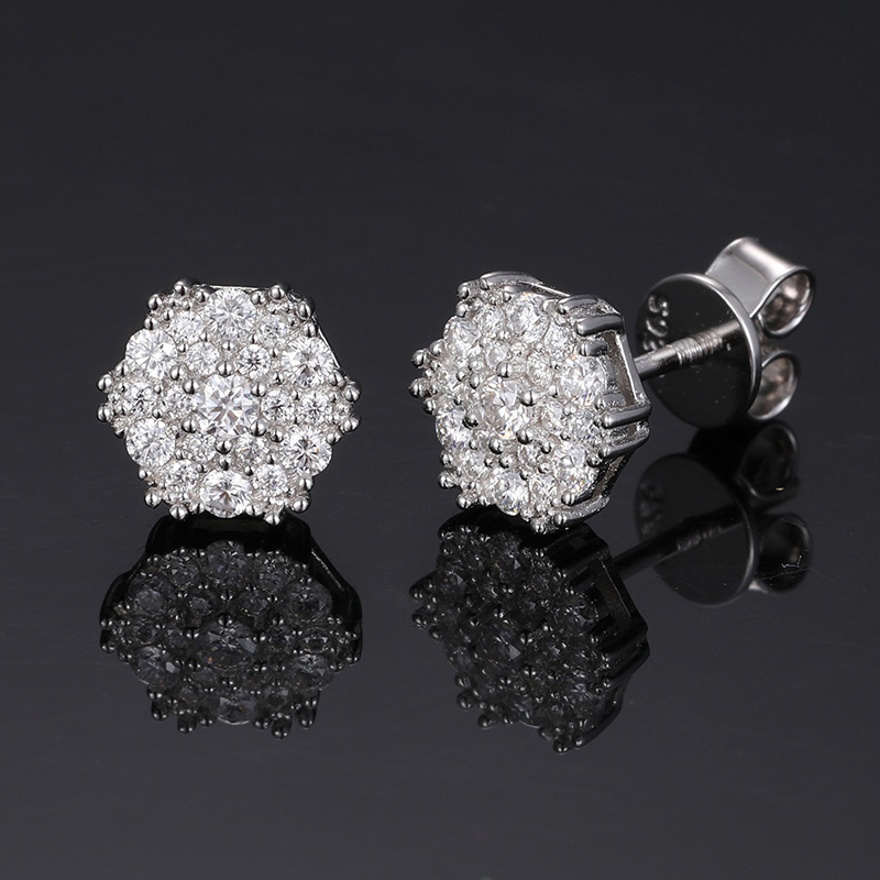 AMO MOISSANITE S925 ROUND EARRING