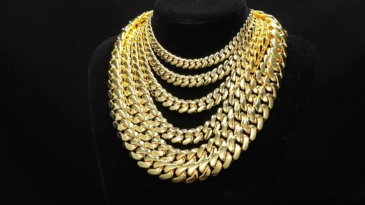 AMO HIP HOP GOLD PLATED PURE CUBA CHAIN