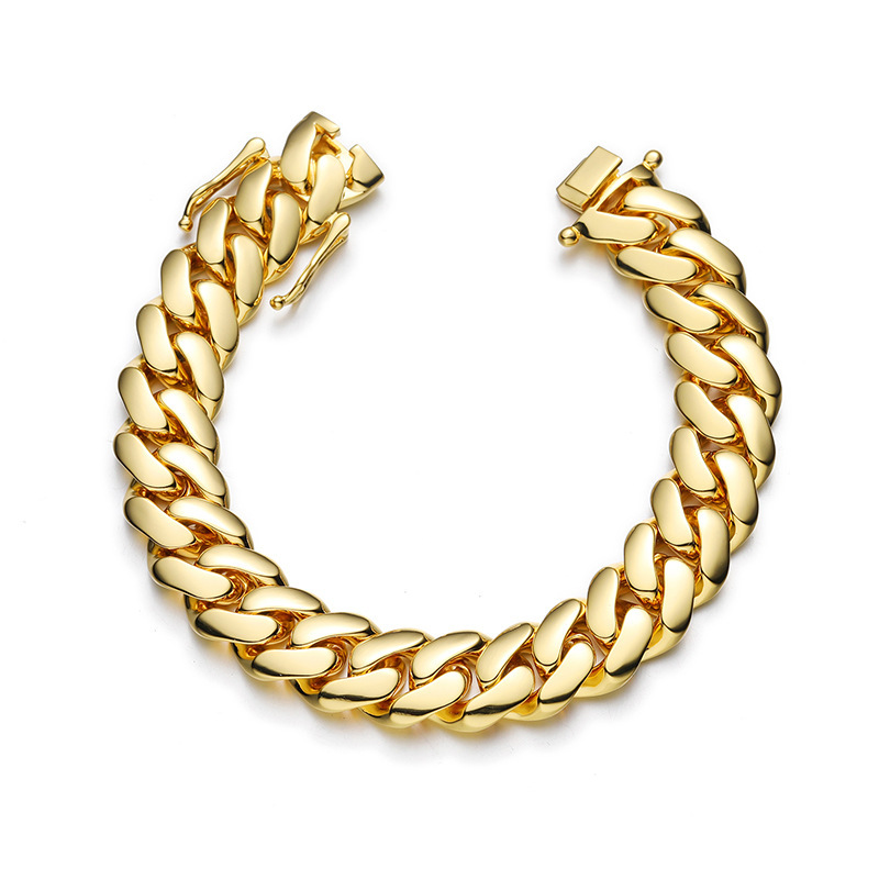 AMO HIP HOP GOLD PLATED PURE CUBA BRACELET