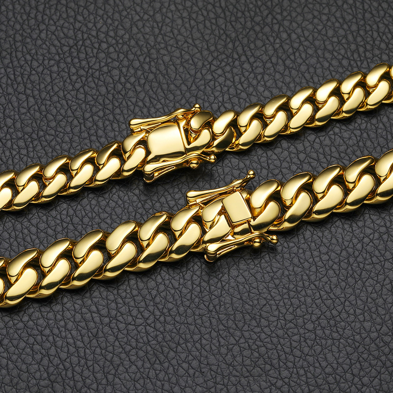 AMO HIP HOP GOLD PLATED PURE CUBA CHAIN