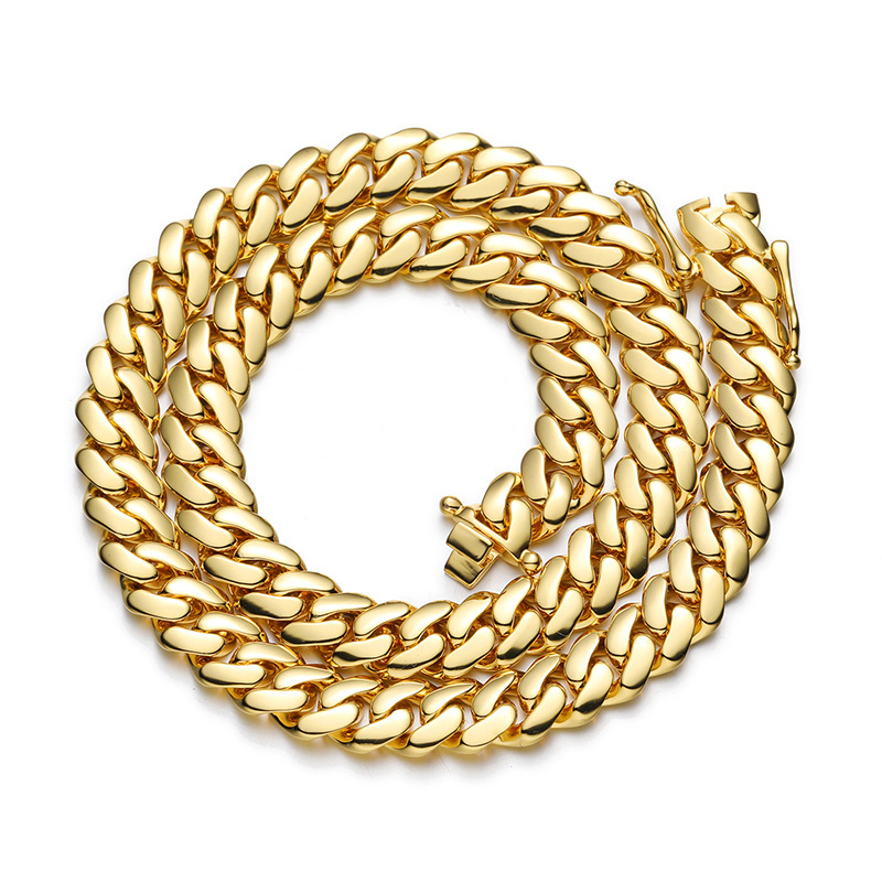 AMO HIP HOP GOLD PLATED PURE CUBA CHAIN