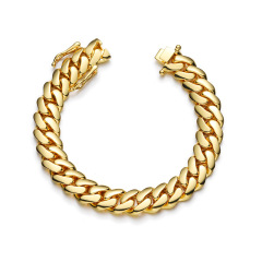 AMO HIP HOP GOLD PLATED PURE CUBA BRACELET