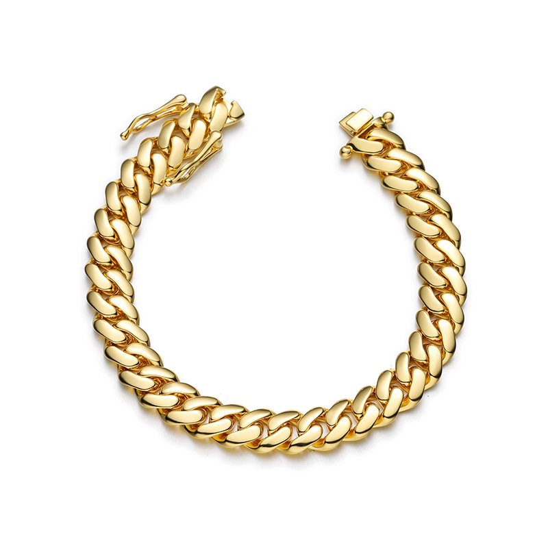 AMO HIP HOP GOLD PLATED PURE CUBA BRACELET