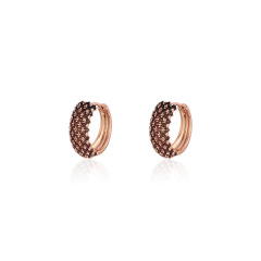 AMO FRENCH DESIGNER FLASH BACK HOOP EARRING