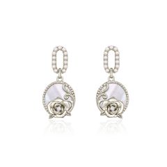 AMO FRENCH DESIGNER'S VALENTINE'S DAY ROSE EARRINGS