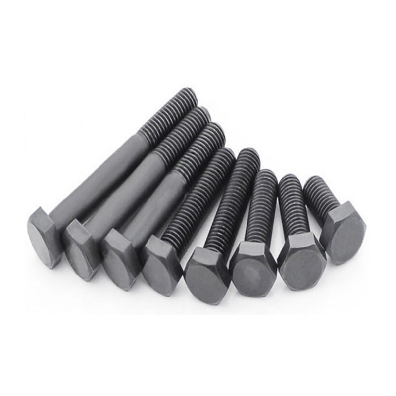 Hex Bolt Half Thread Steel Black