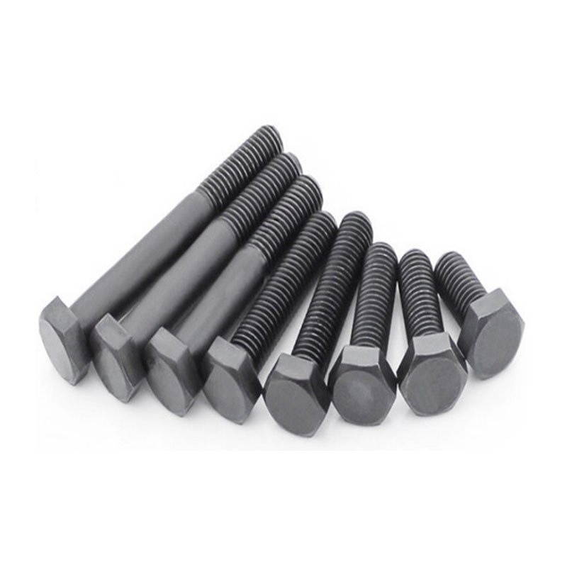 Hex Bolt Half Thread Steel Black