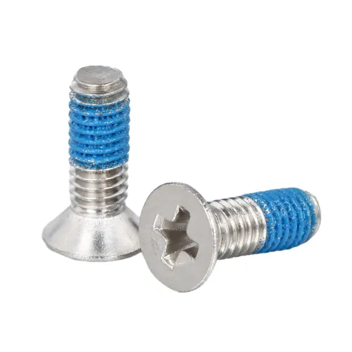 Staniless Steel Flat Head DIN 965A Machine Screw With Nylon Patch