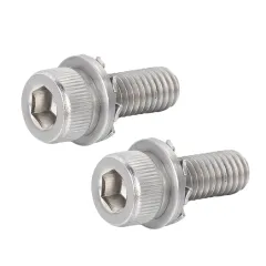 Staniless Steel Socket Cap Head SEMS Screw with External Tooth Washer + Flat Washer