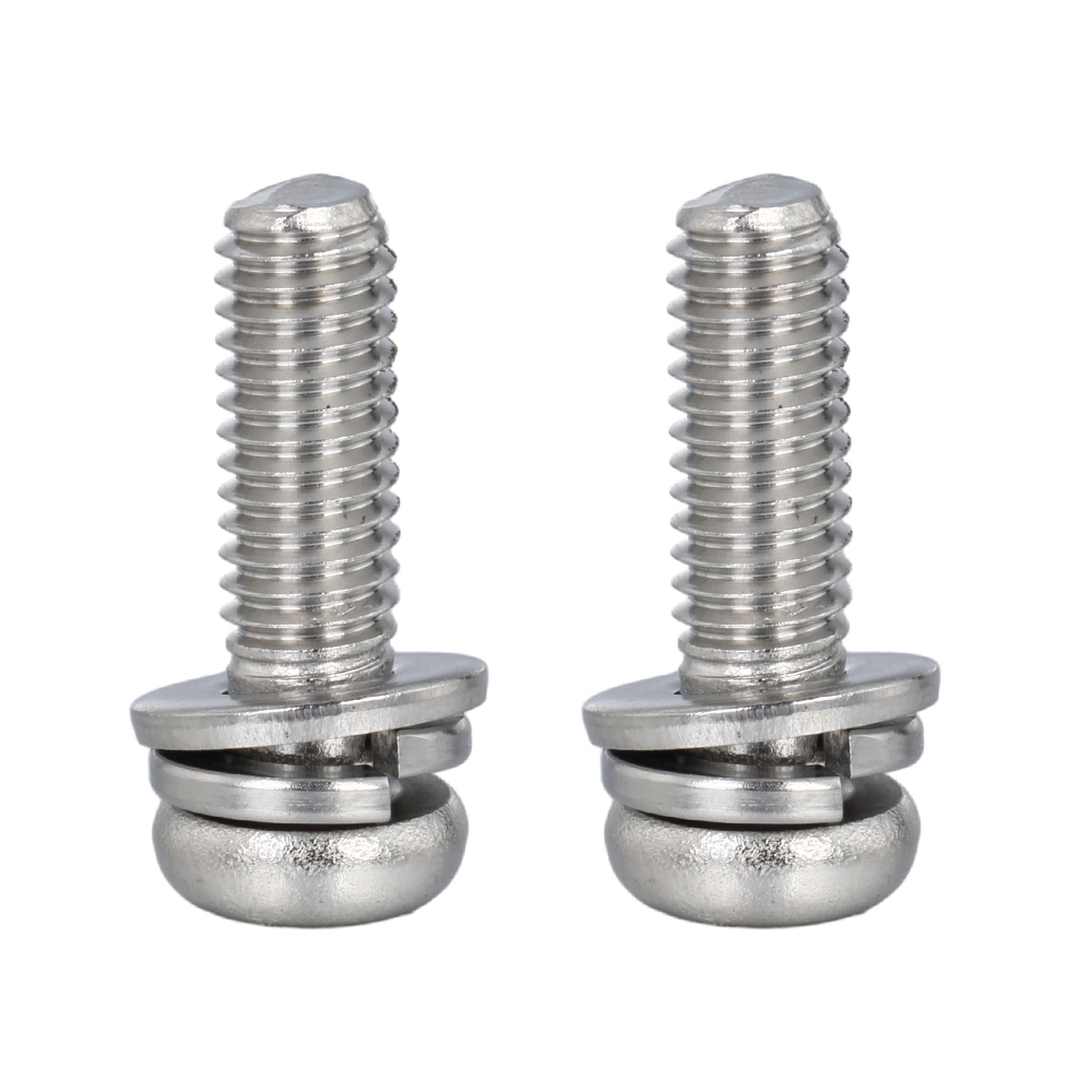 Staniless Steel Pan Head SEMS Screw with Double Washers