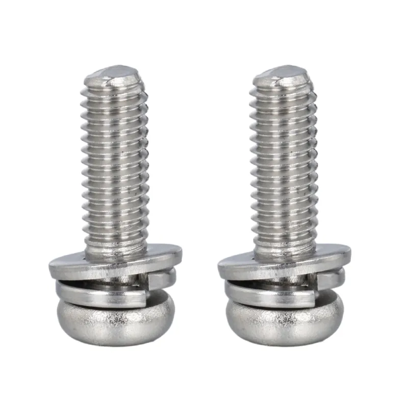 Staniless Steel Pan Head SEMS Screw with Double Washers