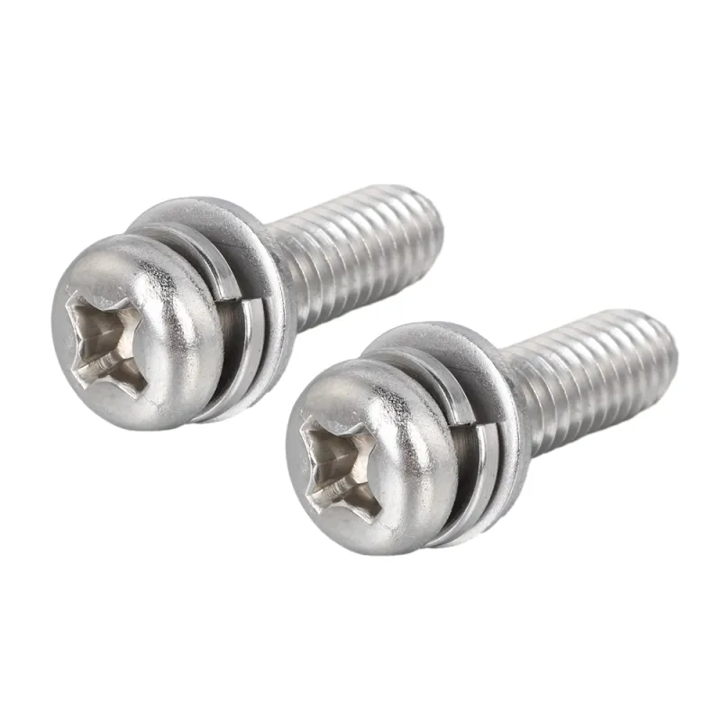 Staniless Steel Pan Head SEMS Screw with Double Washers