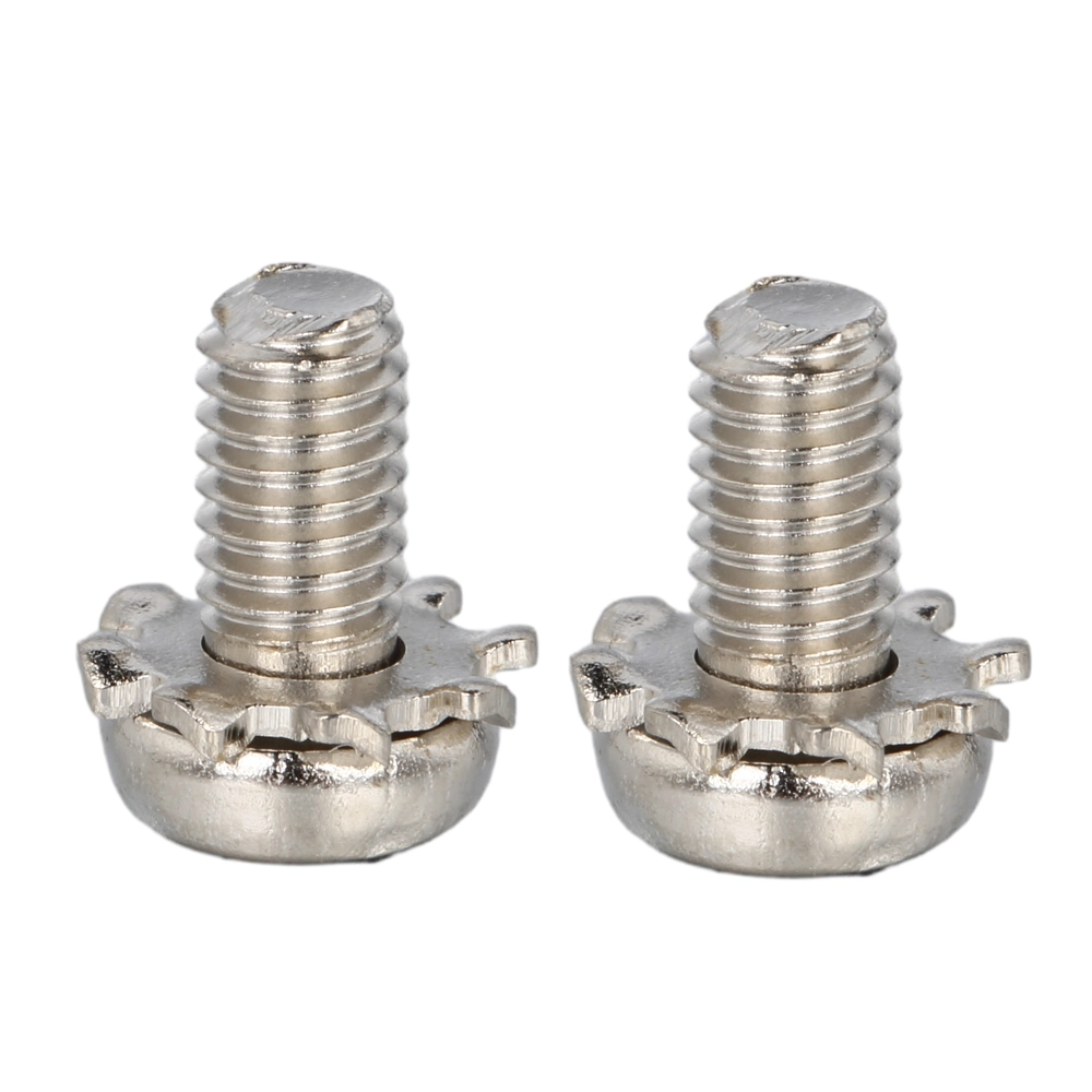 Steel Nickel Pan Head SEMS Screw With External Tooth Washer
