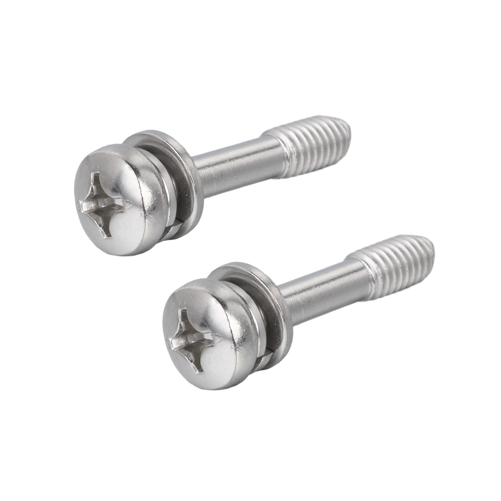 Staniless Steel Pan Head Panel SEMS Screw with Spring Lock Washer + Flat Washer