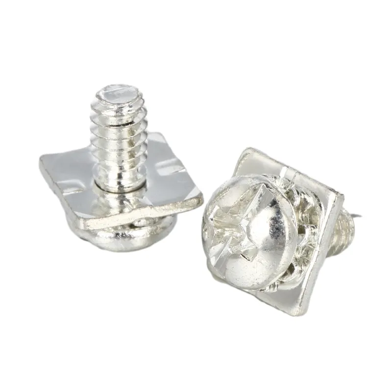 Stainless Steel Tin Plating Pan Head SEMS Screw With Square Washer