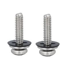 Staniless Steel Pan Head SEMS Screw with Square Cone Washer Nylon Washer