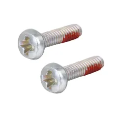 Steel DIN 7985 Pan Head Phillips Machine Screw With Thread Lock Patch