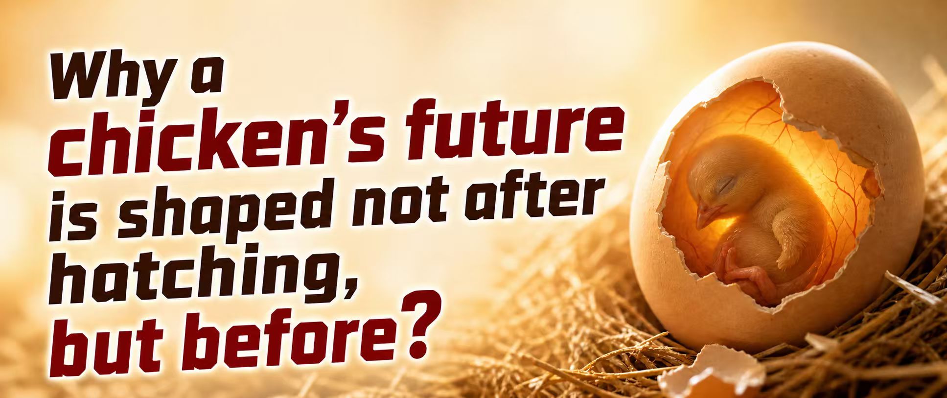 HUADE INSIGHTS | Why What Really Determines a Chick’s Future May Happen Before Hatch, Not After?