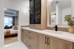Unionlands Cabinetry White Oak Timber Veneer Shaker Design Kitchen Cabinetry