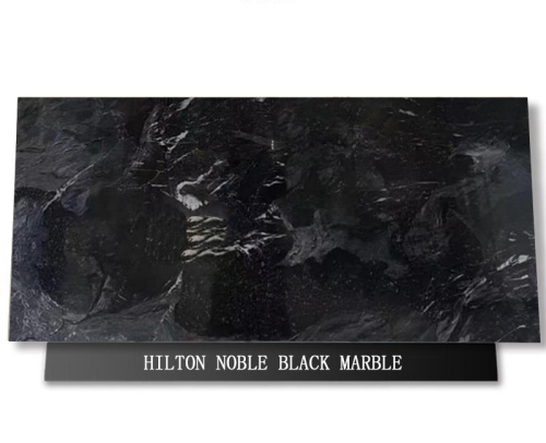 Hilton Noble Black Grey Marble Stone Countertop Suppliers