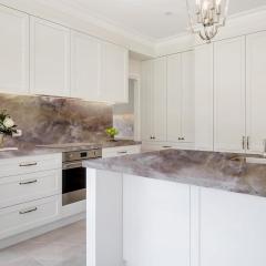 Unionlands Cabinetry Brown Bordeaux Crystal Quartzite Slabs for Kitchen Countertops