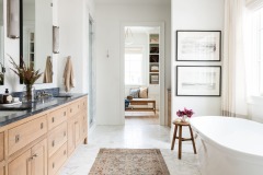 Unionlands Cabinetry Quarter Swan White Oak Framed Bathroom Vanity