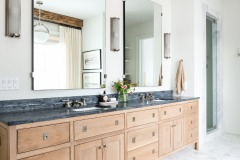 Unionlands Cabinetry Quarter Swan White Oak Framed Bathroom Vanity