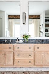 Unionlands Cabinetry Quarter Swan White Oak Framed Bathroom Vanity