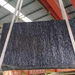 Unionlands Cabinetry China Factory Black Granite With White Veins Meteor Granite Slab for kitchen cabinet island stone countertop