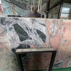 Unionlands Cabinetry Symphony Red Granite Stone Rock kitchen cabinet island stone countertop custom design