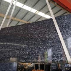 Unionlands Cabinetry China Factory Black Granite With White Veins Meteor Granite Slab for kitchen cabinet island stone countertop