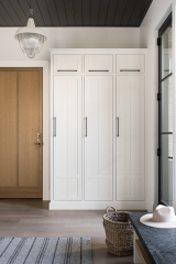 Unionlands Cabinetry American Framed Closet Cabinet with White Shaker Panel