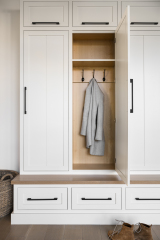 Unionlands Cabinetry American Framed Closet Cabinet with White Shaker Panel