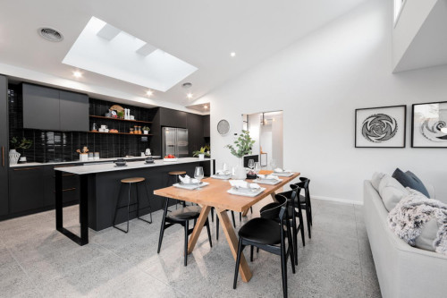 Black lacquer painted modern design cabinetry made for Australia project