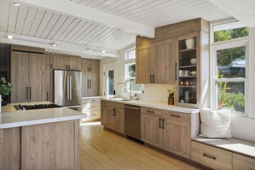 White Oak cabinetry design for custom home-Unionlands custom made cabinets
