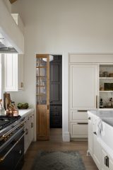 Unionlands Cabinetry White Raised Panel Door Kitchen Cabinet Solid Wood Painted with Quartz Shelf Supports