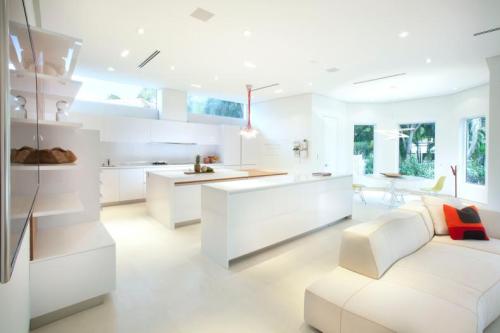 Unionlands Cabinetry A Light and Minimal White Open Kitchen