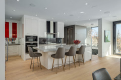 Unionlands Cabinetry High Gloss Lacquer Painted MDF Open Custom Modern Kitchen Cabinet Wholesales Factory Manufacture Supplier